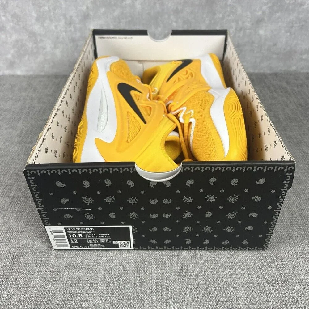 Nike KD 15 Kevin Durant Team Basketball Shoes DX6648 701 University Gold Sz 10.5 - Picture 10 of 11